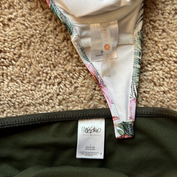 📦 Shade & Shore Tropical Flower Print Push Up Mix & Match Bikini - Picture 3 of 4